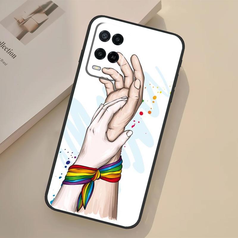 LGBT Pride Rainbow Case For Oppo A98 A78 A18 A38 A58 A60 A80 A40 A96 A76 A16 A94 A74 A54 A15 A17 A57 A77 A5 Pro