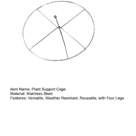 Peony Cage, Plant Support Cage with Four Legs, Heavy-Duty Metal Plant Support Ring for Roses Tomatoes Cucumbers Hydrangeas