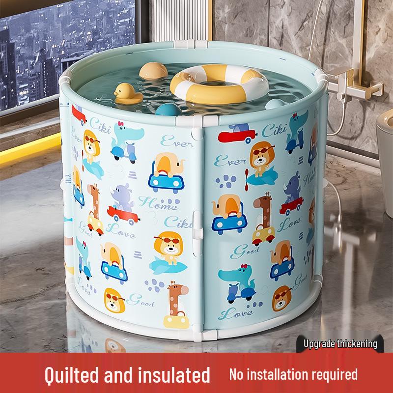 Upgraded Foldable No-Installation Bath Bucket for Adults and Children