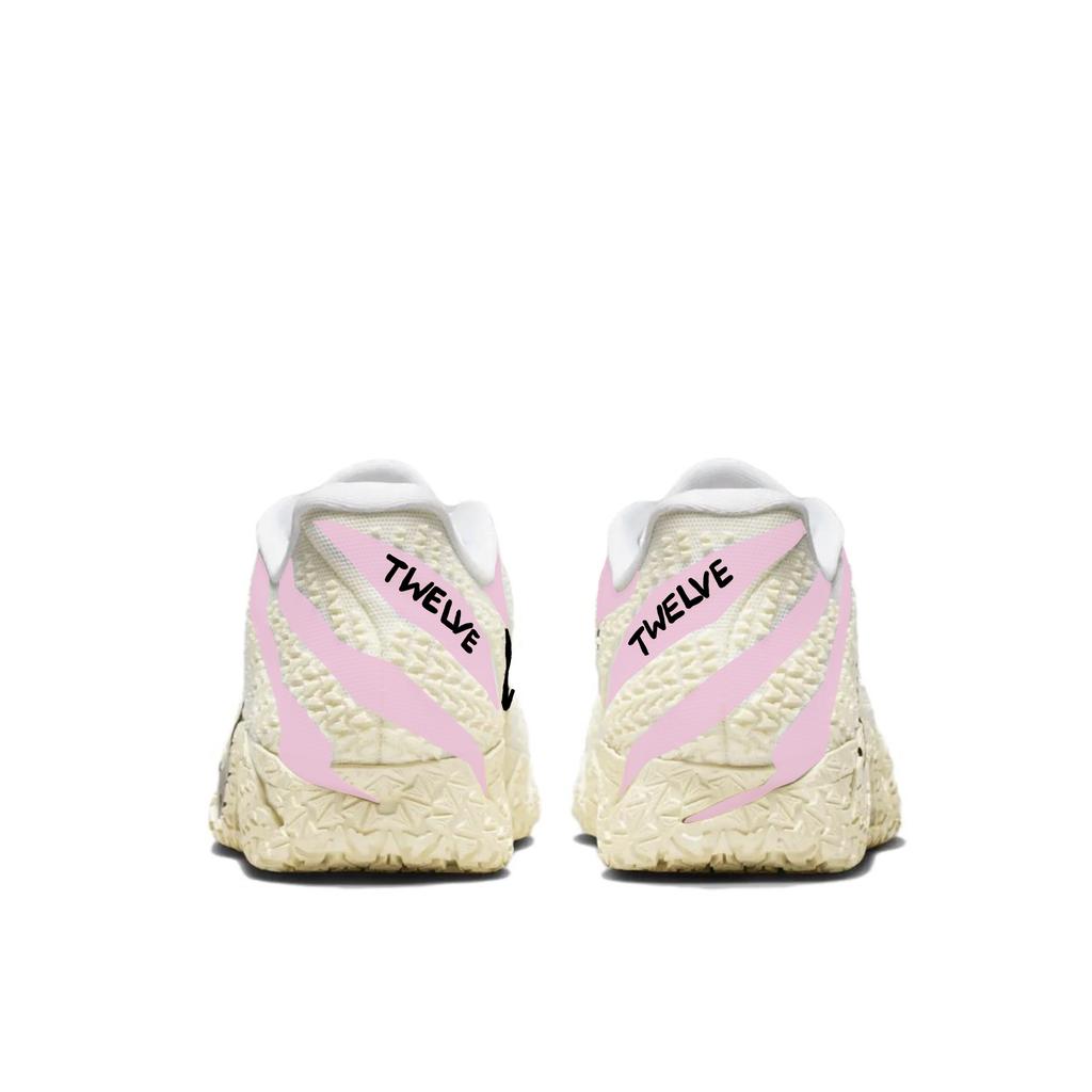 Nike Ja Morant 3 Abrasion Resistant Low top Basketball Shoes Unisex White Pink HF2794-101(Team1180-12)