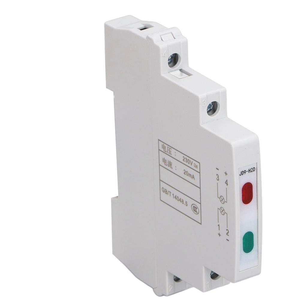 LED Rail Indicator IP20 Waterproof Miniature Rail Mount LED Indicator for Power Distribution Boxes AC DC 230V