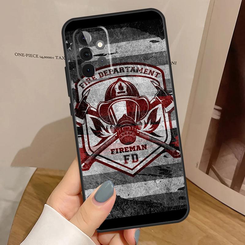 Firefighter Heroes Fireman Funda For Samsung Galaxy A15 A25 A35 A55 A52 A32 A12 A14 A34 A54 A51 A71 A53 A13 A33 Case