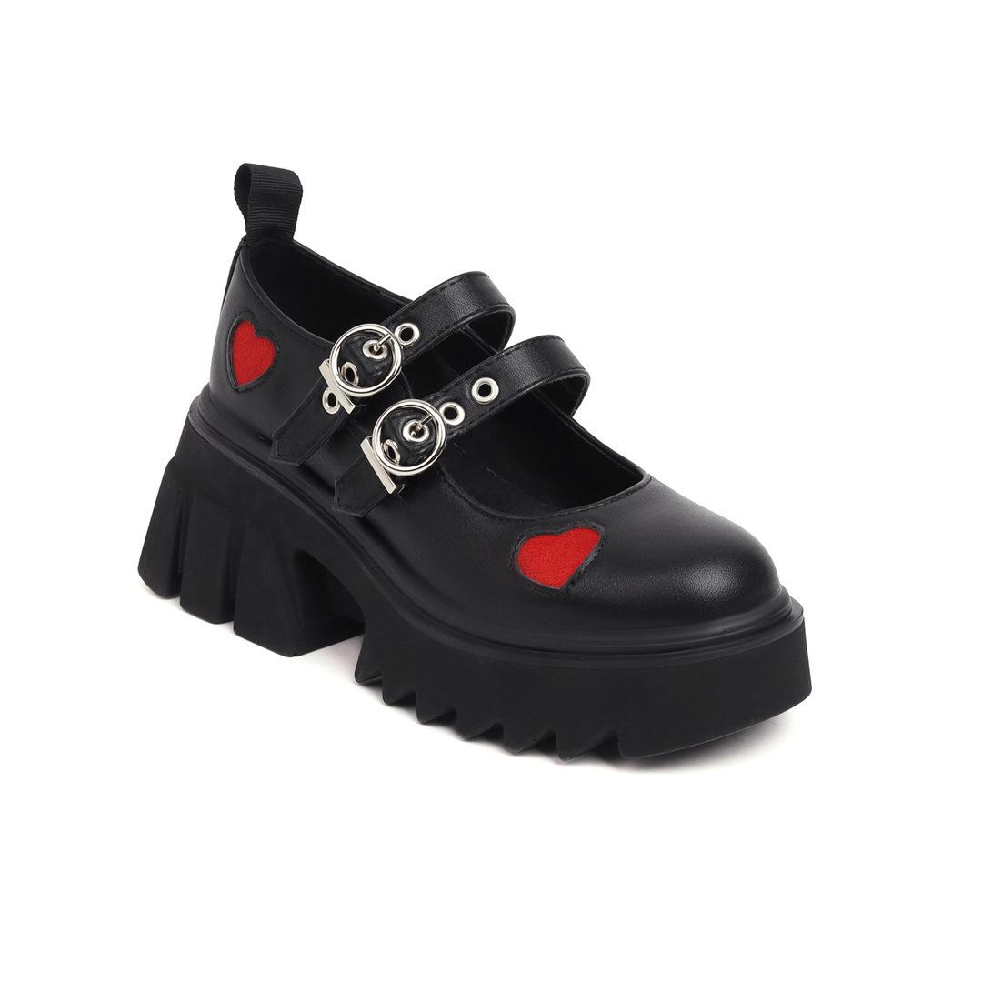 

Новые туфли Мэри Джейн женские осенние на платформе в студенческом стиле маленькие одинарные туфли ретро с круглым носком туфли из мягкой кожи для девушек 39