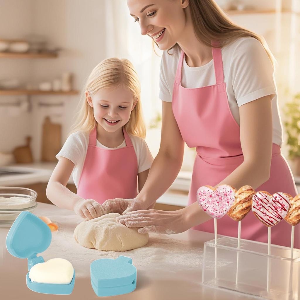 5Pcs Cake Pop Mold Disk Shape Non-stick Doughnut Muffin Cups Cake Baking Tools For Kitchen Supplies For Chocolate Rice Balls