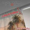 2pcs, 2D FLAT PRINTING Curtains (Without Rod) Desert Oasis Print Chic Curtains Versatile Polyester Curtains Outdoor Decorations