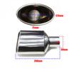 Car Universal Oval Exhaust Tip Stainless Steel For Benz W204 Class C Muffler Tip 47mm Inlet Single Out Exhaust Pipe Car Tuning