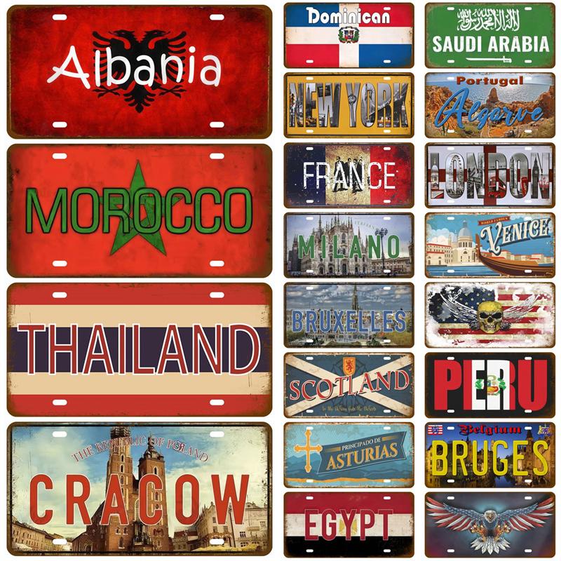 Placă Metalică Vintage Plăci din Tablă Semn Metalic Retro Artă Murală Estetică Cameră Articole Decor Acasă Poster Decorațiune Garaj