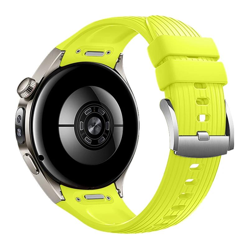 

Ремешок для часов Huawei Watch 5 46 42 мм с быстросъемным механизмом, силиконовый сменный браслет для Huawei Watch 5 42/46 мм, мужской женский ремешок Watch 5 42mm лаймовый