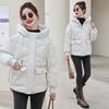 Short Cotton Jacket Women's 2025 New Korean Version of the Hood, New Plus-size Loose Padded Jacket, Winter Down Padded Jacket