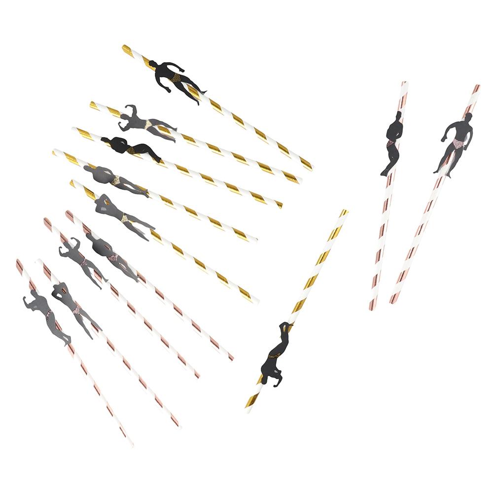 Male for Bachelorette Party Party Supplies Drinking Accessories Disposable Straws Paper Straws
