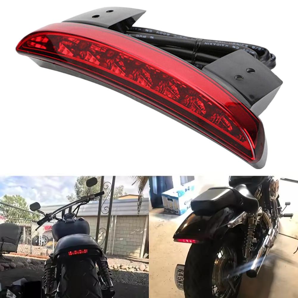 Motorcycle Light Rear Fender Edge Red LED Brake Tail light Turn Sign For Harley XL 883L Sportster 2008-2014 for 2008-2013 XL883N