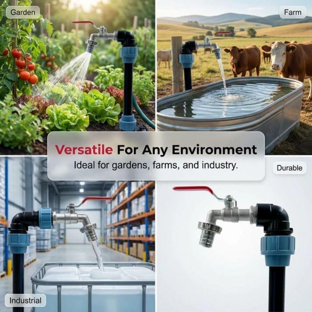 Metal Faucet Faucet Adapter Connection Kit IBC Barrel Heightening Faucet Kit Gardening Buckets