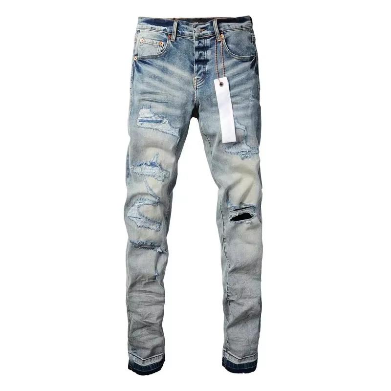 STREETRICH Men Jeans American High Street Pleated Basic Model New Fashion Trend High Quality Jeans