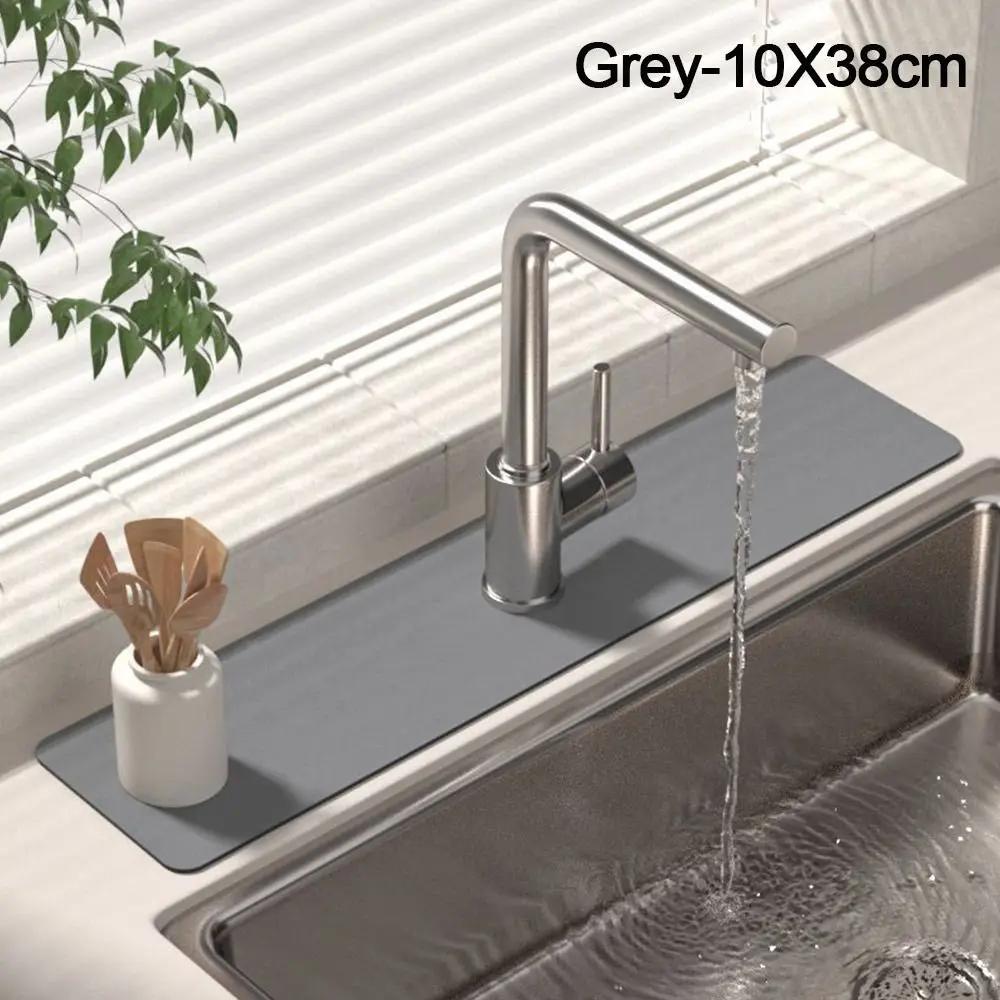 Washing sink absorbent diatomaceous earth drain pad kitchen sink drain pad splash-proof bathroom waterproof countertop pad