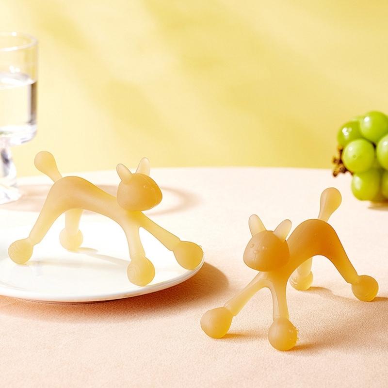 Baby Teething Toy Silicone Teether for Babies 0-6 & 6-12 Months Baby Chew Toy for Infant Girls & Boys Cat-shaped Durable