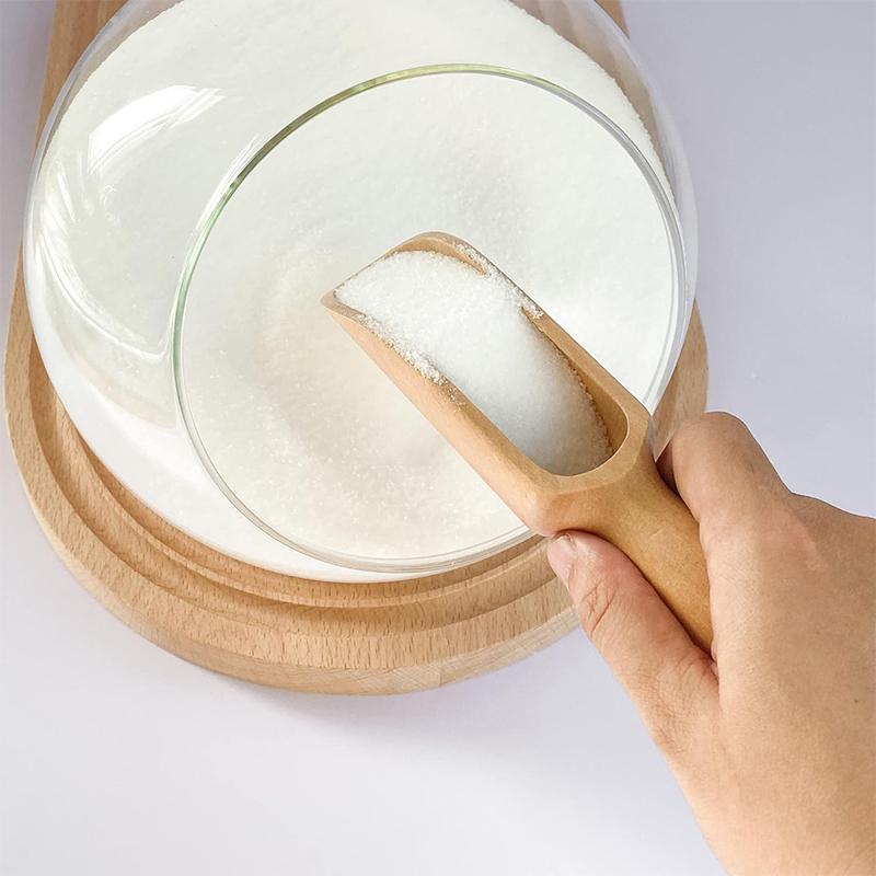 LMETJMA 2 Pezzi Mini Cucchiaini di Legno Paletta Piccola per Sali da Bagno Paletta in Legno di Faggio Naturale Piccoli Cucchiaini per Spezie Per Zuccheri Scrub Cereali JT557