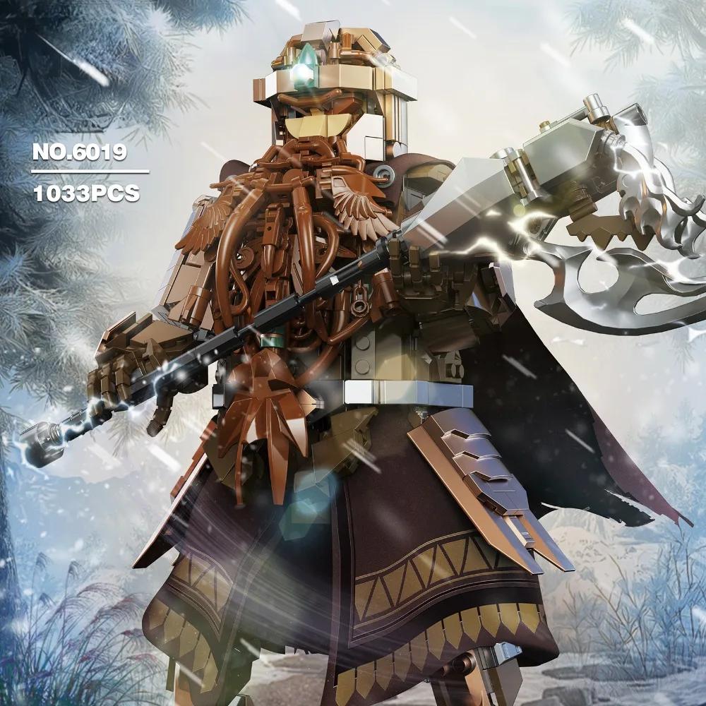 1033PCS Fantasy Dwarf Warrior Building Set Middle-earth Inspired Armored Ring Protector Model for Collectors Kids