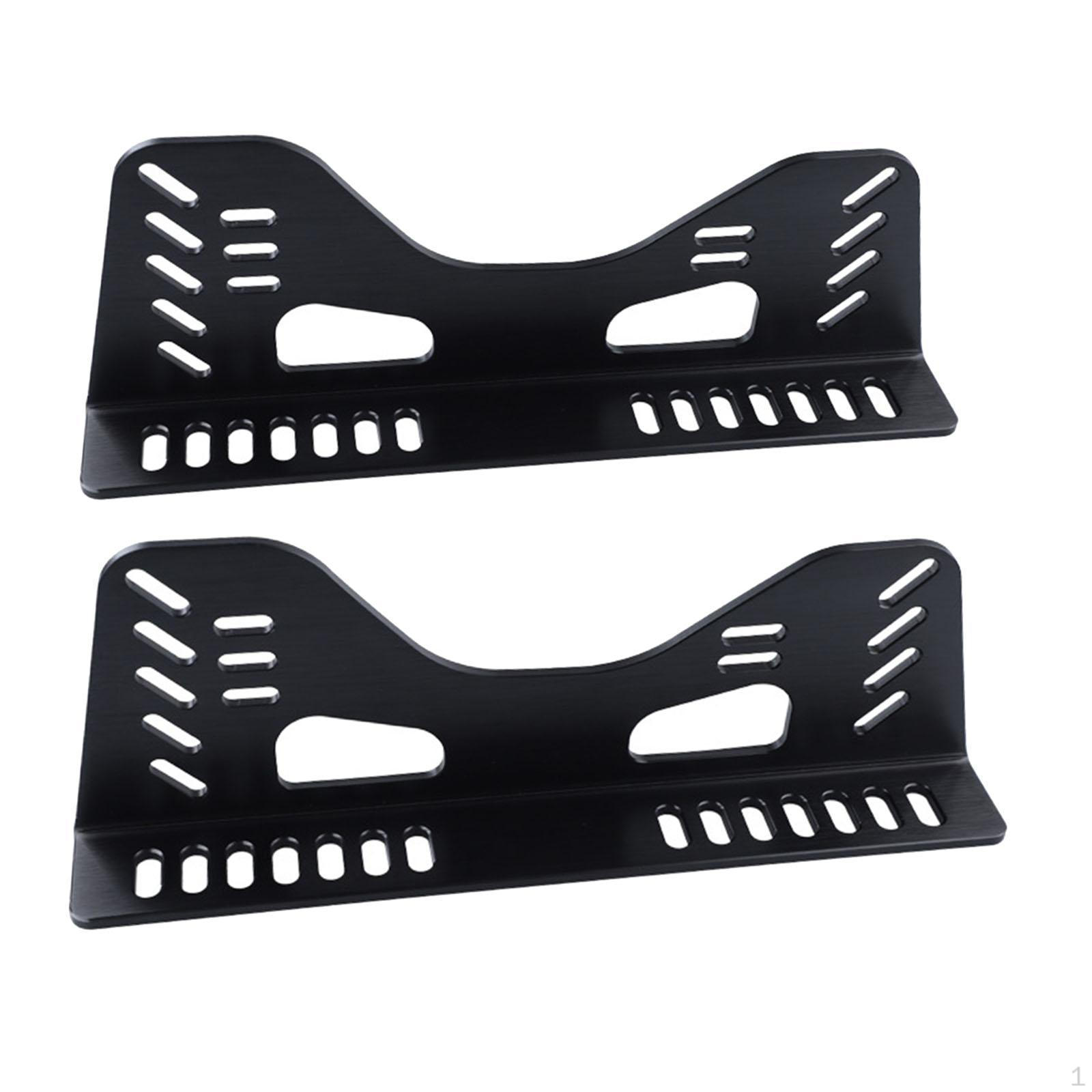 2 Bucket Seat Side Brackets, And Universal L-shaped Replacement Parts, for Multi-hole Seats чёрный