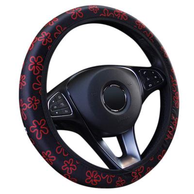 Balight Coprivolante universale per auto Styling Fiori Stampa Beetle Stampa Accessori interni Coprivolante per decorazioni auto