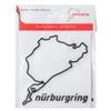 (Genuine/Official Product) Nurburgring Nordschleife 3D Sticker 12cm (Black)