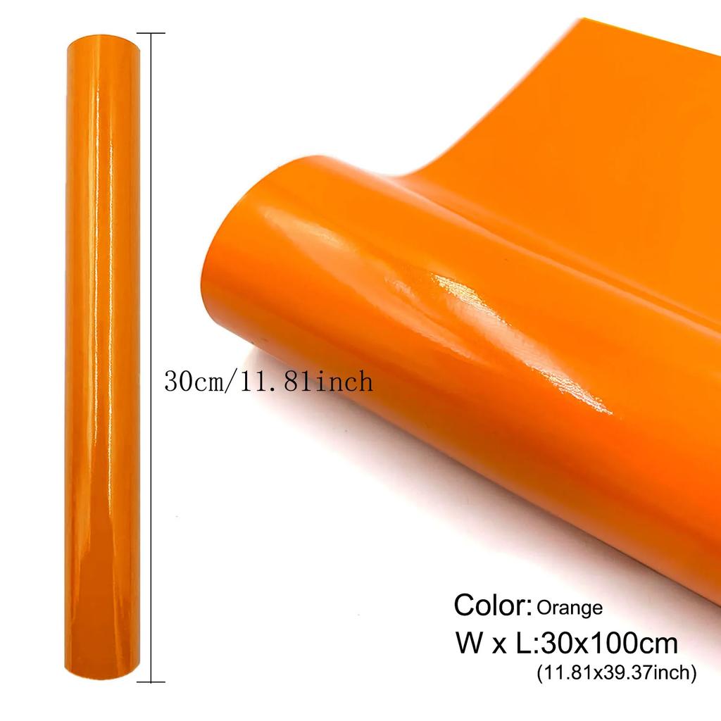 1-5roll Glossy Adhesive Vinyl Craft Cut Film for Outdoor Decor Sticker Cutter Car Wall Lettering Film DIY 30cm X 100cm