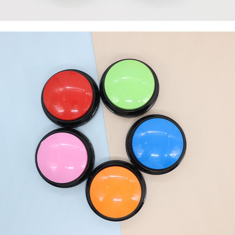 Interactive Dog Training Buttons Light Dog Intelligence Toy New Voice Recording Button  Cat Puppy