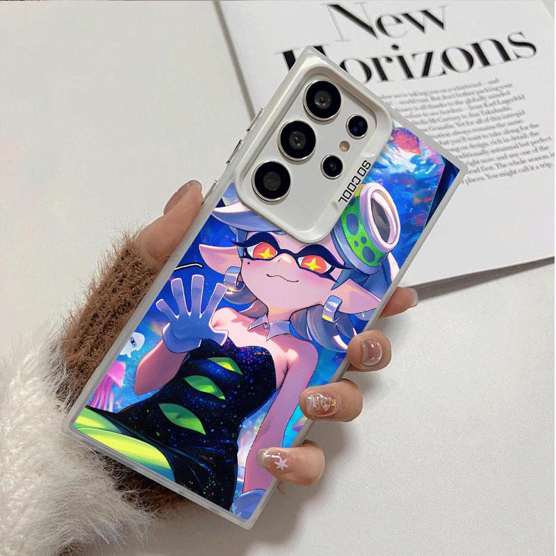 S-Splatoons Game Shockproof Phone Case for Samsung Galaxy S26 Edge S25 Ultra S24 FE S23 Plus S21 Cover Anti Fall Fundas