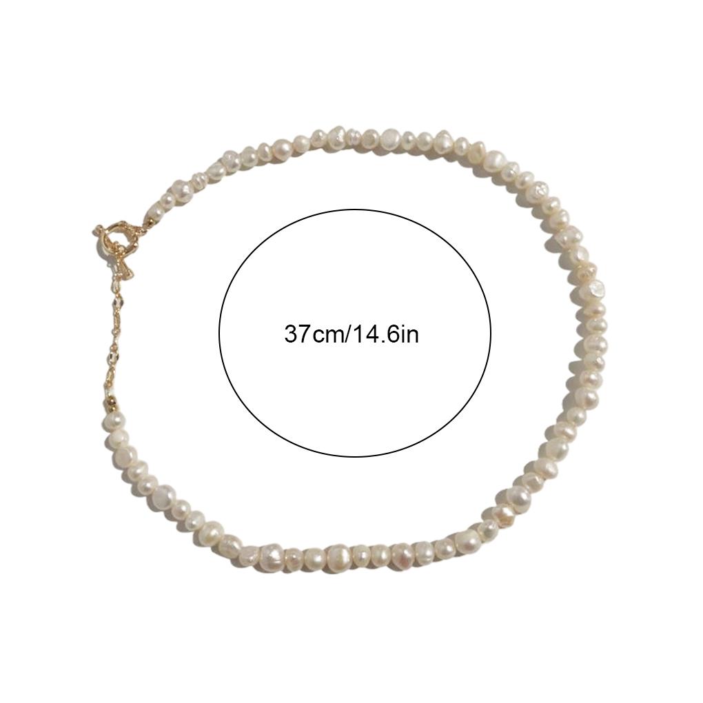 Pearl Choker Fashion Birthday Festival Engagement Short Beaded Necklace Date Trendy Sweet Jewelry for Female Ladies
