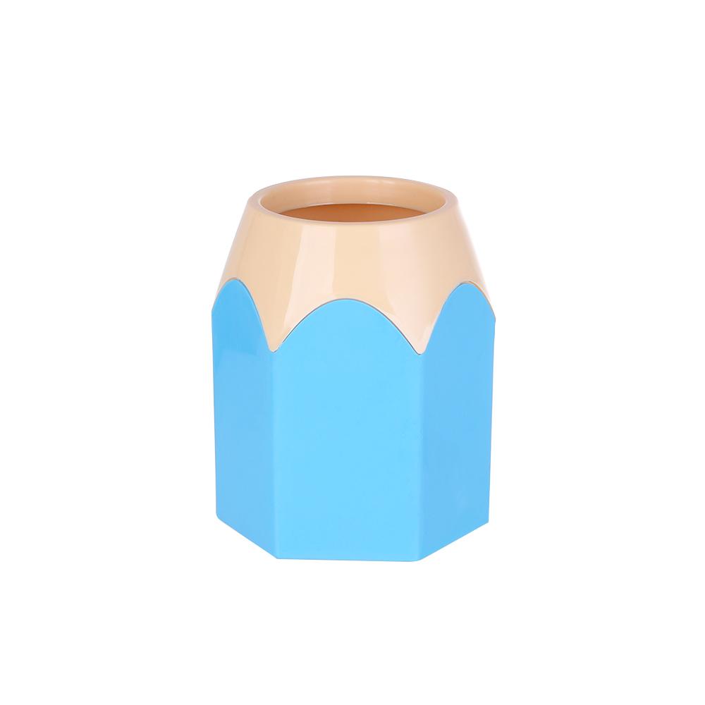 1 Stück Neuer Mini-Stiftehalter Stifteaufbewahrung Vase Schreibwaren Geschenktasse Make-up-Pinselbehälter Box Schreibtisch-Organizer