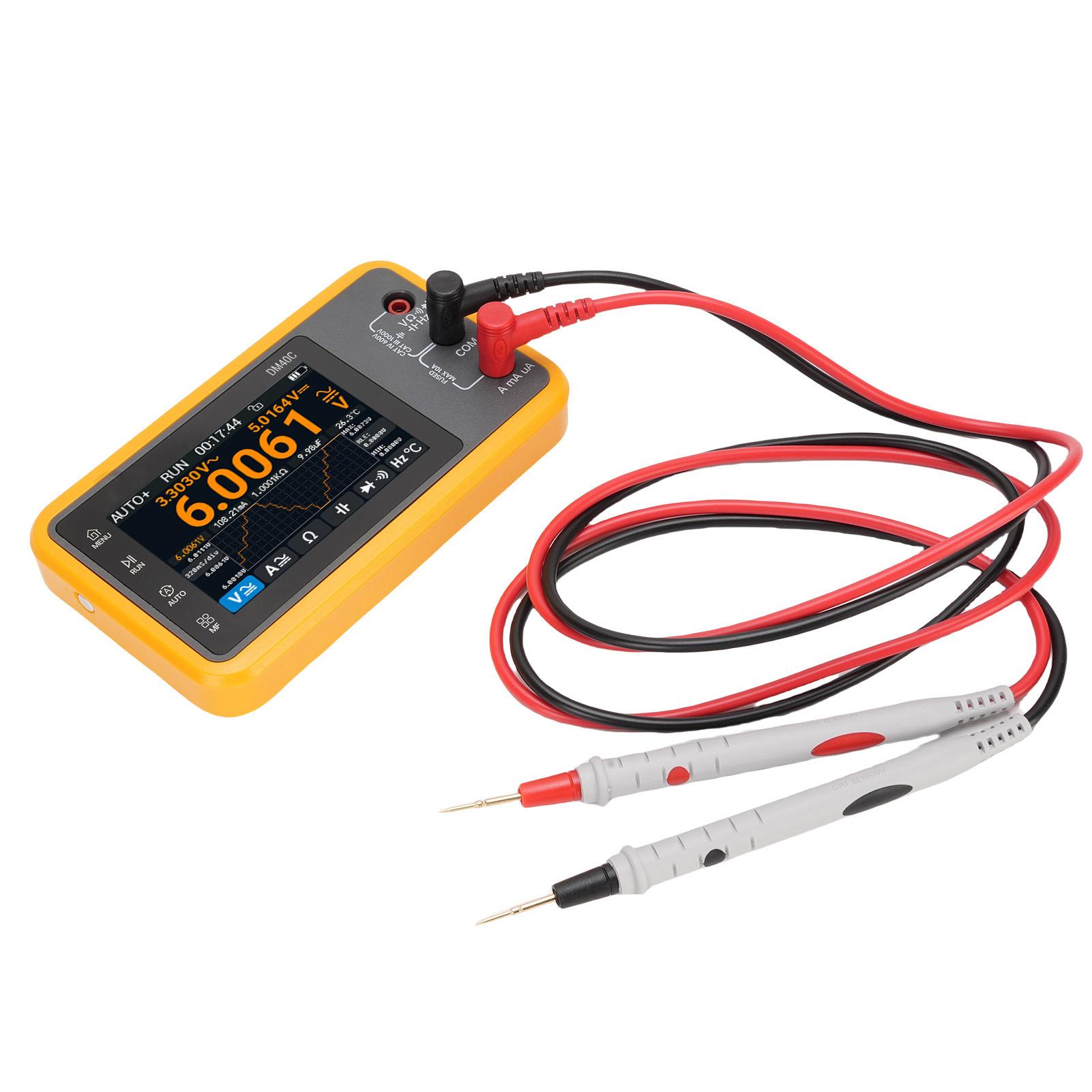 

4 1 2 Digit Multimeter 50MSa S 10Mhz Bandwidth Oscilloscope Handheld Signal Generator 3.5 Inch Full Touch Screen