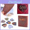 Impresionante baraja de cartas oráculo para amantes con forma de corazón para juegos de mesa de tarot en pareja.