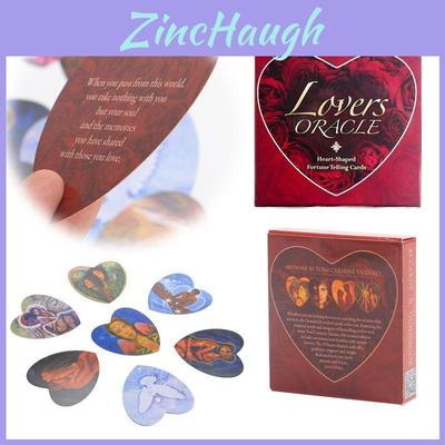 Stunning Lovers Oracle Cards Heart-shaped Deck For Couples Tarot Board Game
