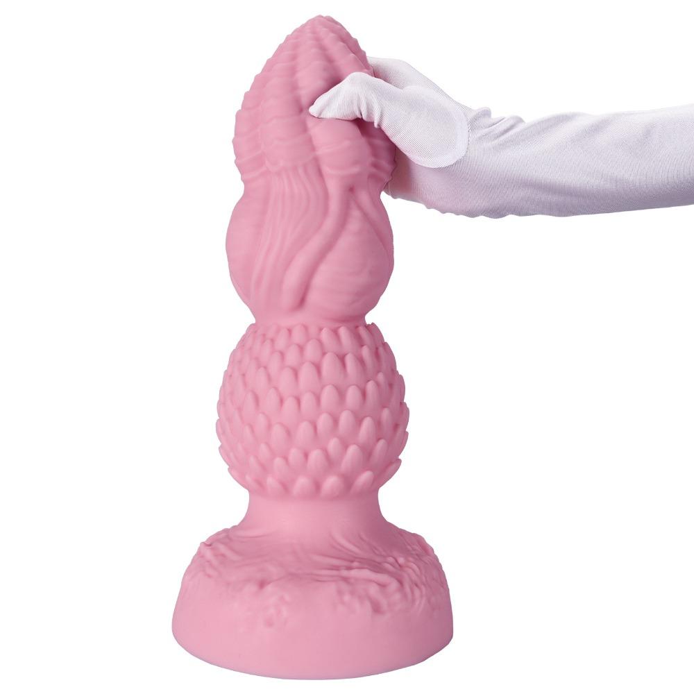 Extra Large Alien-shaped Anal Plug - Body-Safe Liquid Silicone SM Sex Toy for Men & Women, Ergonomic Posterior Pleasure Device