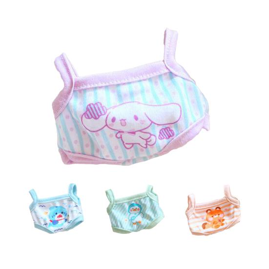 חמוד מקסים ללבוש יומיומי קל משקל 20 ס"מ בובת איידול בגדים מודפסים יומי למערכת לבוש