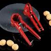 652F Durable Aluminum Nut Cracker Double Opening Design Nonslip Handle Easy Operation Walnuts Pecan Plier Clip For Home Kitchens
