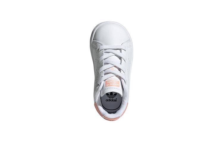 adidas Originals STAN SMITH El I Slip Resistant Low Top Toddler Shoes White Pink Infant And Toddler EE7596