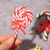 16Pcs Colorful Mini Christmas Candy Cane Ornaments Christmas Hanging Decorations  New Year Party