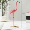 Flamingo Figurine Sculpture Statue for Hotel Home Entrance Upright 9cmx19.5cm