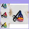 Adorable Children's Cartoon Printed Car Crossbody Bag In Vibrant Colors For Summer Outings