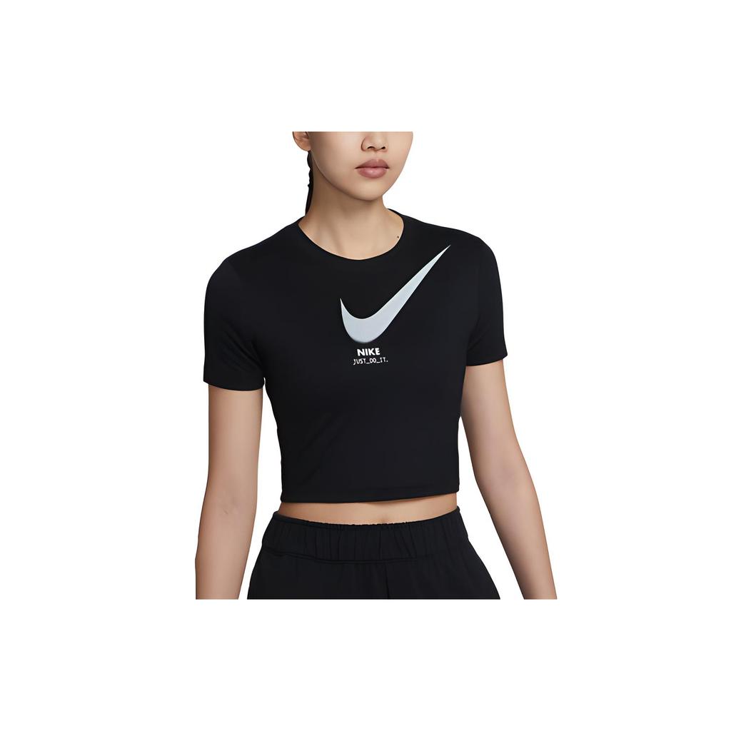 New Nike Short Sleeved T Shirts Women's Black DZ3750-010