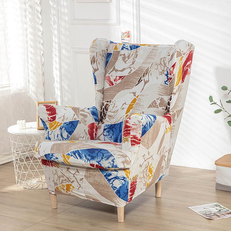 Printed Elastic Tiger Stool Cover Chair Cover Sofa Cover All Inclusive Single Wing Back Sofa Cover American Scamon