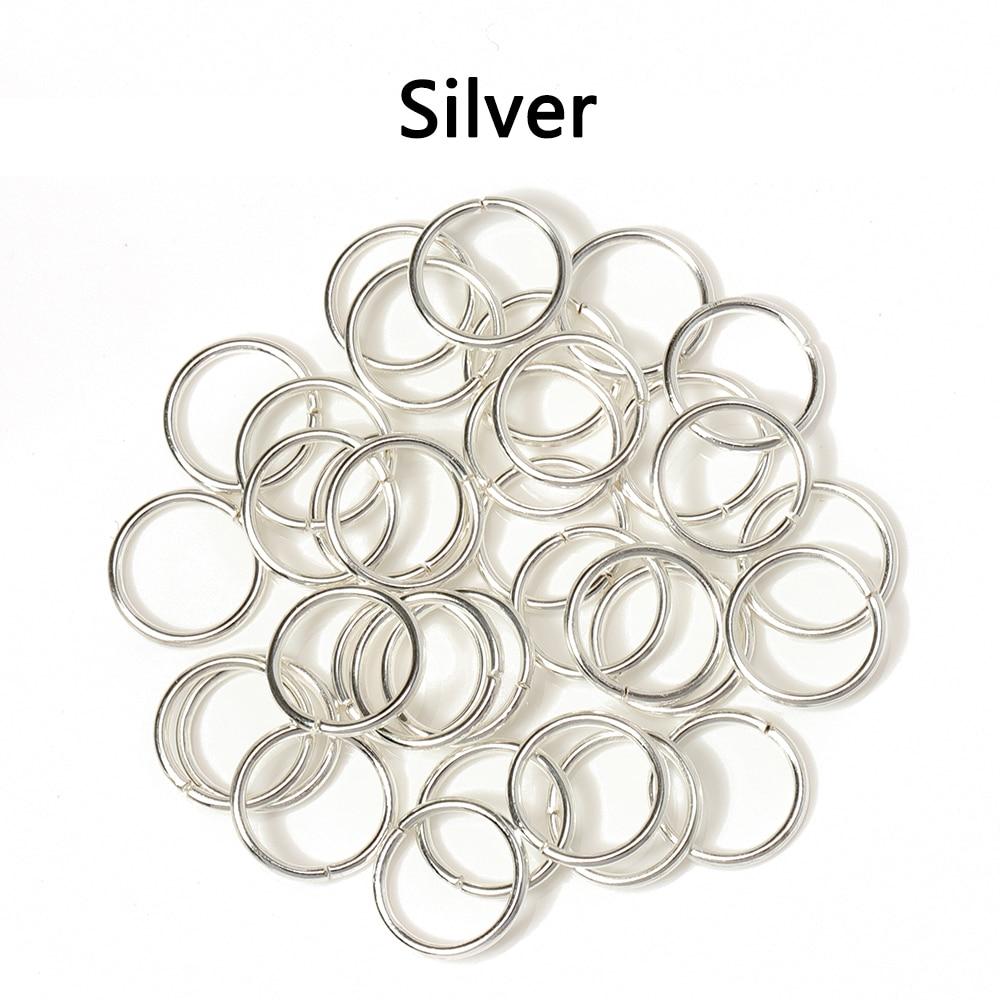 200pcs Open Circle Jump Rings Split Rings Pendant Connectors for Necklace Bracelet Jewelry Making DIY Accessories Wholesale