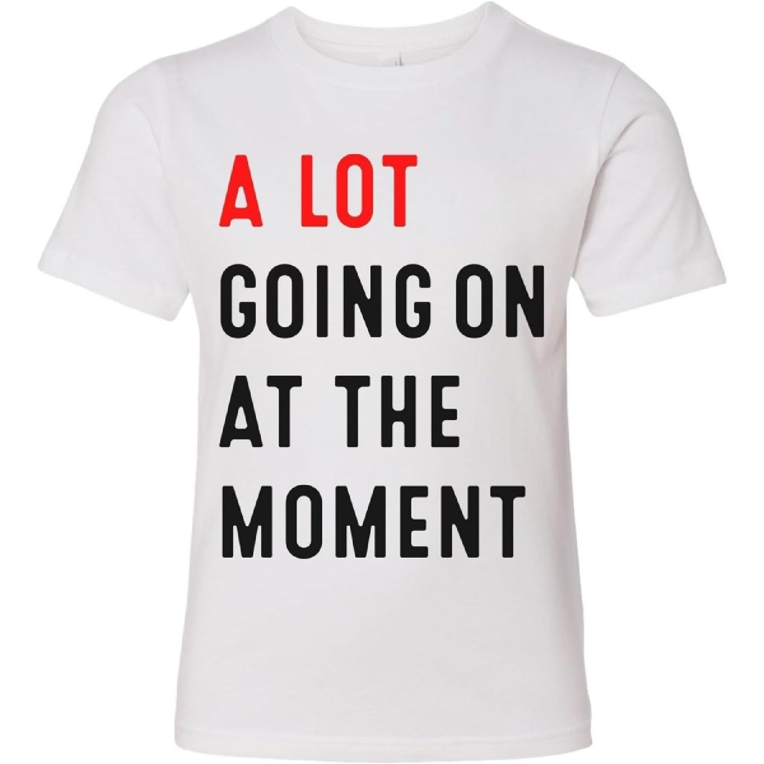 RePaLY A LOT Going ON at The Moment - Funny Concert Swift Swifty Fan T-Shirt XXXXXL белый
