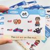 Toys Educational Phonic Learning Cads ESL Teaching Materials English Words Training Vocabulary Building Montessori Game Kids