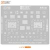 QIANLI MEGA-IDEA Black BGA Reballing Stencil Multifunction Universal Net for iPhone 6-17 Pro Max Planting Tin Steel Mesh Tools