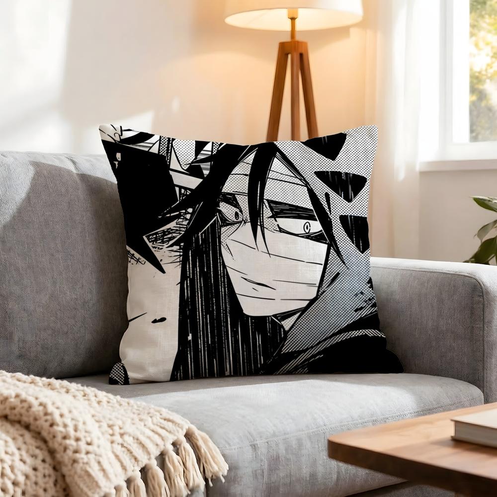 Anime Angels of Death Cushion Cover Pcs Decorative Covers Soft Cushion Case for Sofa Couch Decor x x Pillowcases