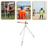 Adjustable Tower Ruler Tripod, Convenient for Total Station Prism Pole Support, Aluminum Alloy, 62-88cm High, Lightweight for Ground Surveying