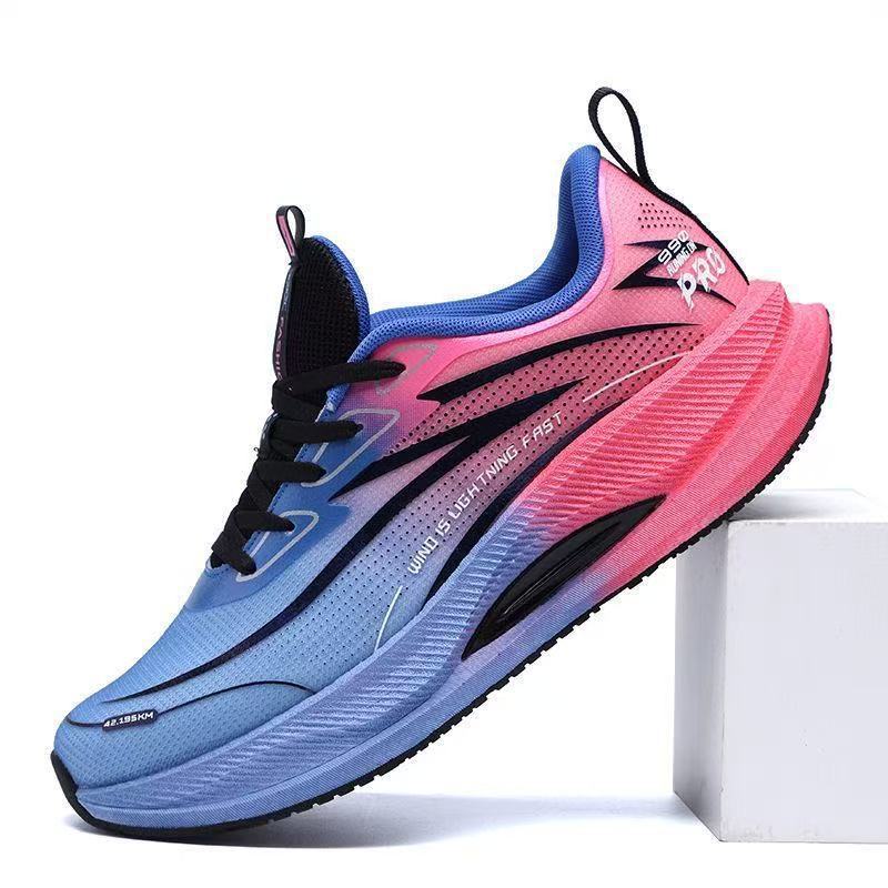 Autumn Men's Shoes New Mesh Breathable Sports Shoes Light Soft Sole Fashion Gradual Change Color Running Shoes Casual Men's Shoes