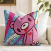 Cartoon Ggloomy Cushion Cover Eco Linen Pillow Case DoubleSided Print Breathable Durable Zipper Home Decor Gift