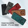 OLGE Luxury Leather Texture Case for Xiaomi 13 Ultra Mi 13 14 Pro Support Wireless Charging Magnetic Protective Cover Funda